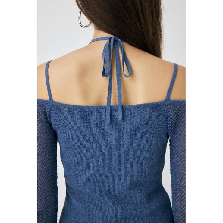 OPEN SHOULDER HALTER ニットトップス | MOUSSY OUTLET | 詳細画像24 