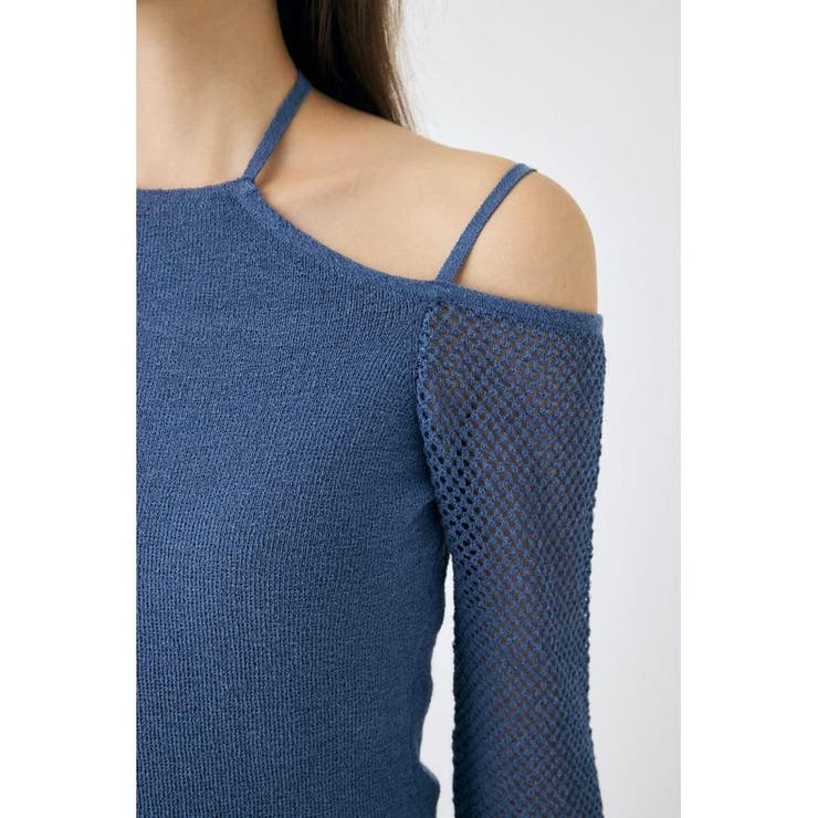 OPEN SHOULDER HALTER ニットトップス | MOUSSY OUTLET | 詳細画像25 