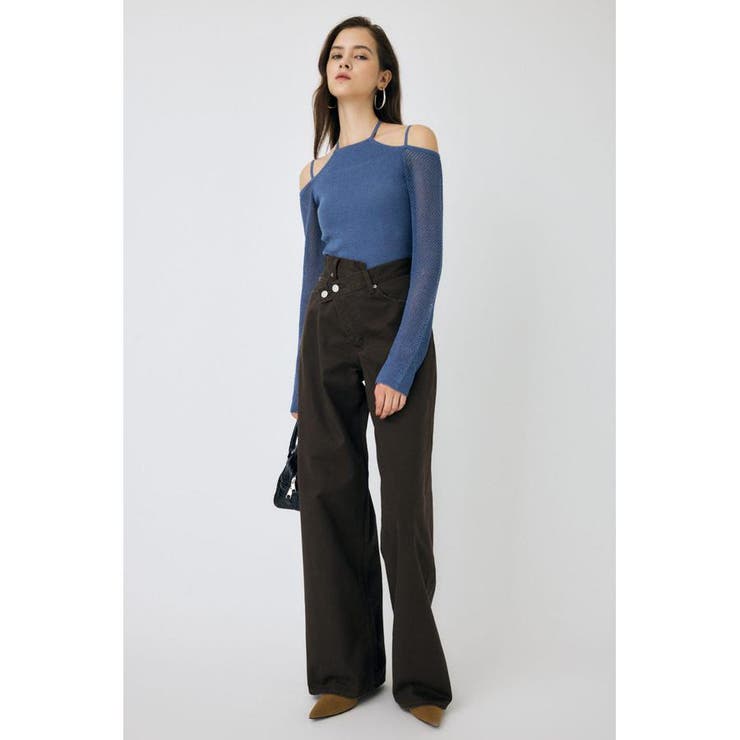 OPEN SHOULDER HALTER ニットトップス | MOUSSY OUTLET | 詳細画像14 