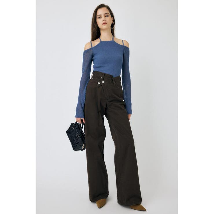 OPEN SHOULDER HALTER ニットトップス | MOUSSY OUTLET | 詳細画像15 