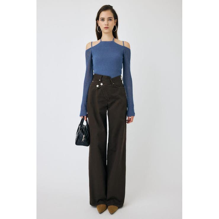 OPEN SHOULDER HALTER ニットトップス | MOUSSY OUTLET | 詳細画像16 