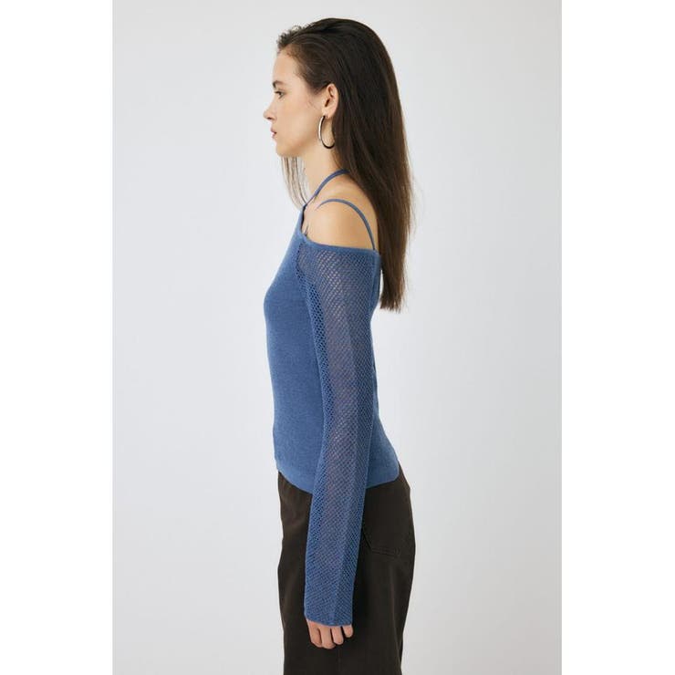 OPEN SHOULDER HALTER ニットトップス | MOUSSY OUTLET | 詳細画像21 