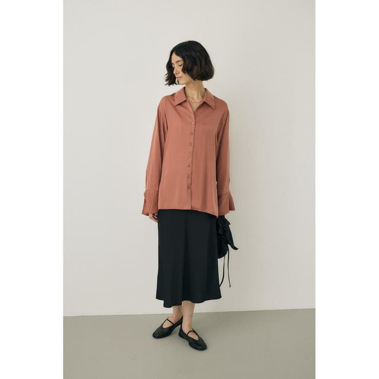 サテンミディスカート リサイクルポリエステル×レーヨン素材 | MOUSSY OUTLET | 詳細画像12 