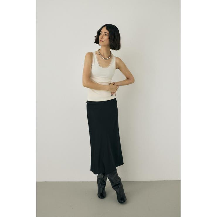 サテンミディスカート リサイクルポリエステル×レーヨン素材 | MOUSSY OUTLET | 詳細画像16 