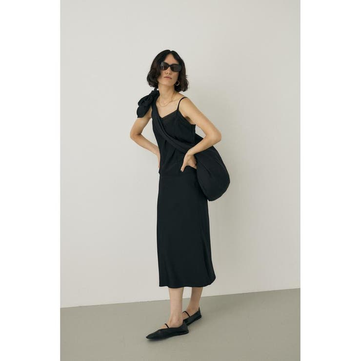 サテンミディスカート リサイクルポリエステル×レーヨン素材 | MOUSSY OUTLET | 詳細画像10 