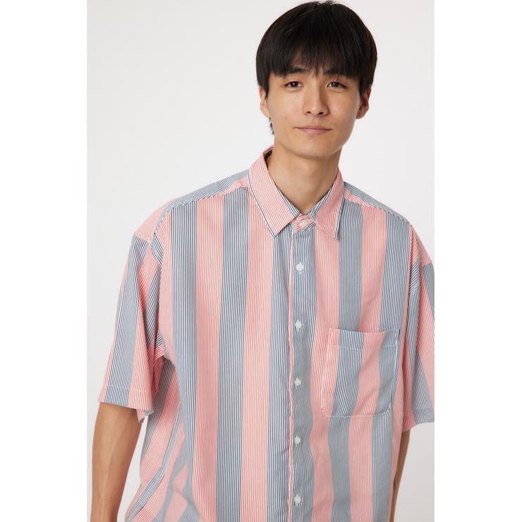 柄RED5 | マルチストライプシャツ | RODEO CROWNS WIDE BOWL