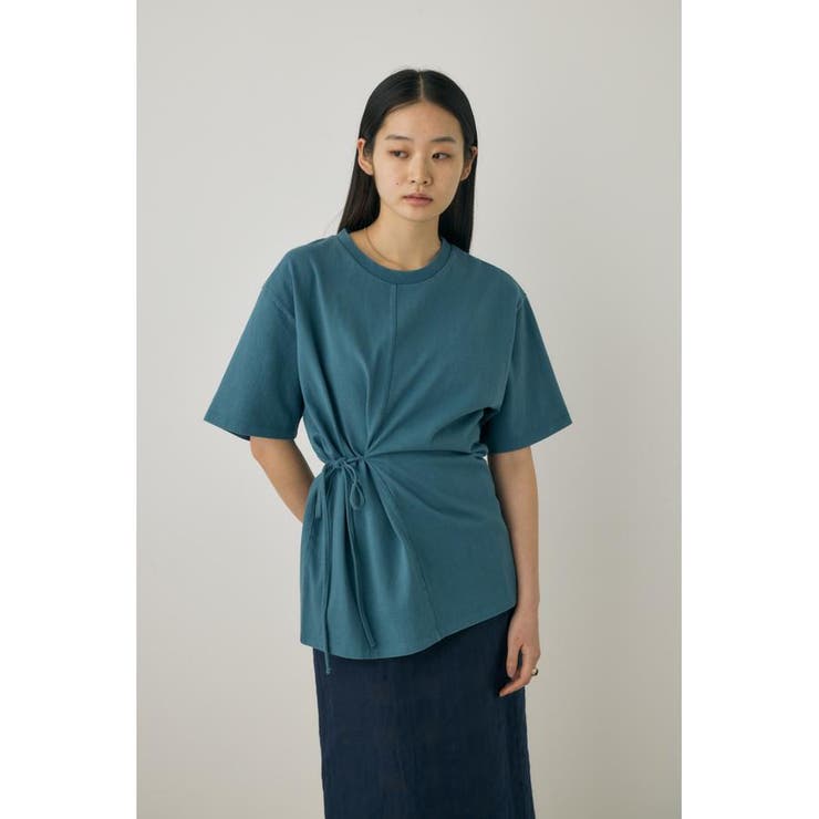 BLU | ウエストタイTシャツ オーガニックコットン使用 | MOUSSY OUTLET