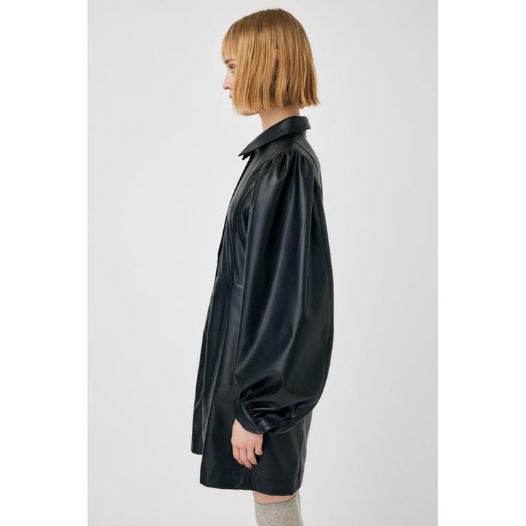 F／LEATHER MINI ワンピース | MOUSSY OUTLET | 詳細画像4 
