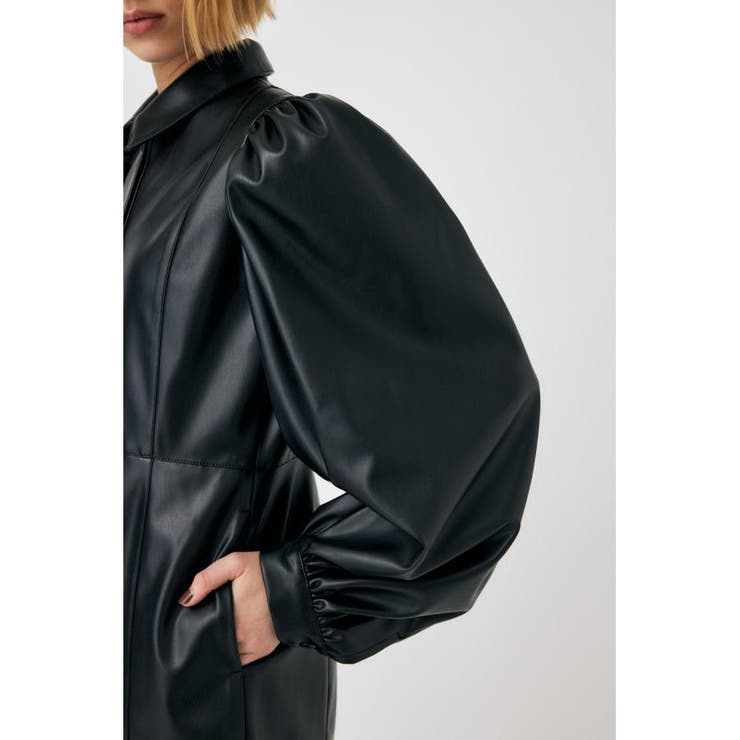 F／LEATHER MINI ワンピース | MOUSSY OUTLET | 詳細画像7 