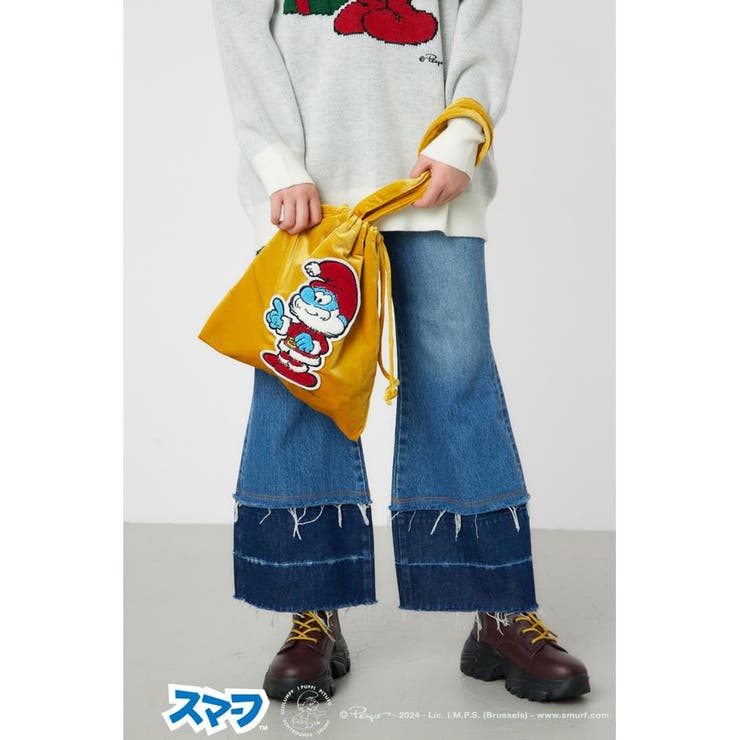 (THE SMURFS)ベロアトートバッグ[品番：BJLW0029253]｜RODEO CROWNS WIDE BOWL（ロデオクラウンズ ...