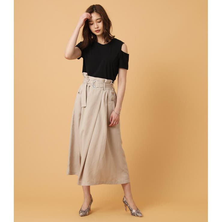 CHANEL スポーツラインベルト付きウールラップスカート 1.jpg