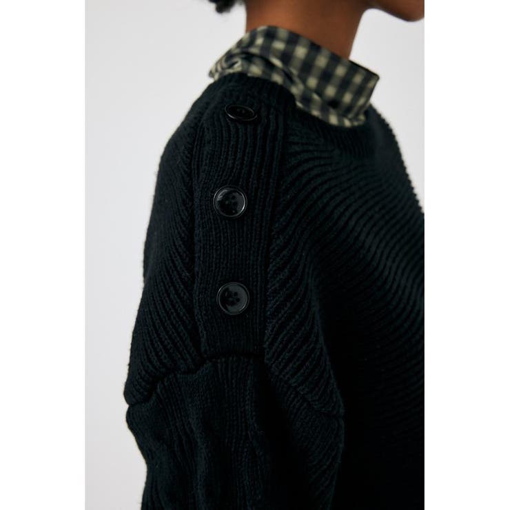 SHOULDER BUTTON ミニドレス | MOUSSY OUTLET | 詳細画像8 