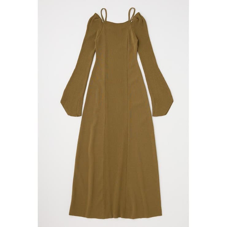 SQUARE NECK ロングニットドレス | MOUSSY OUTLET | 詳細画像10 