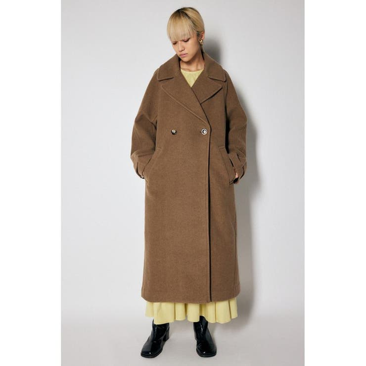 M_ moussy BIG TAILORED SHAGGY ロングコート シャギーロングコート