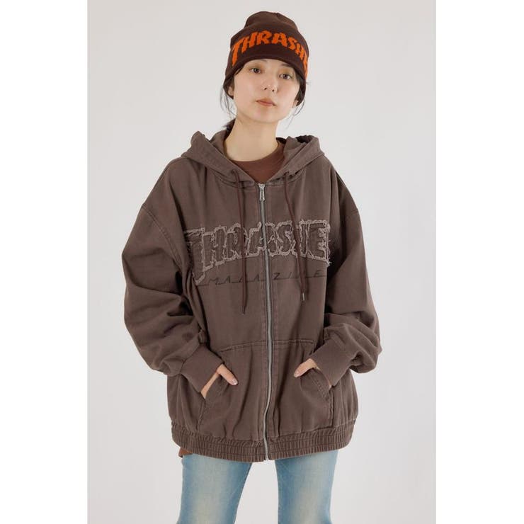 BRN | (THRASHER) デニムフードブルゾン | RODEO CROWNS WIDE BOWL