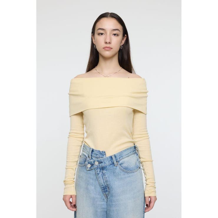 L/YEL1 | OFF SHOULDER カットトップス | MOUSSY OUTLET