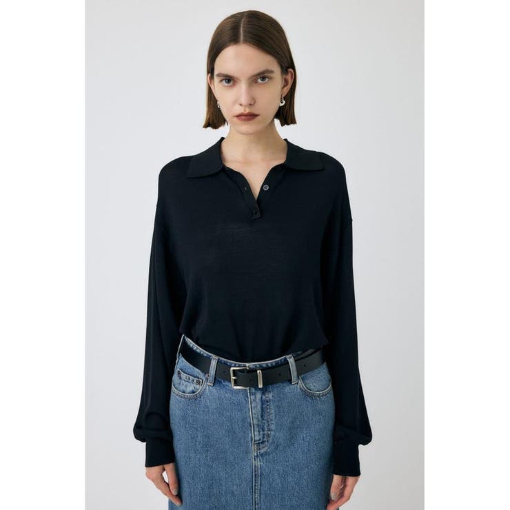 BORDER KNIT ポロ | MOUSSY OUTLET | 詳細画像6 
