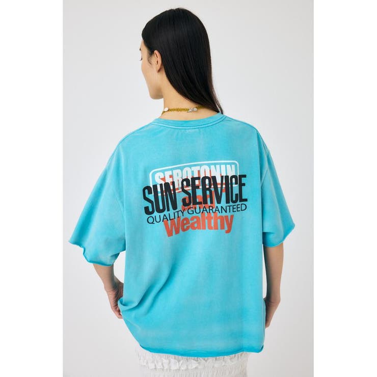 DAMAGED BACK LOGO Tシャツ | MOUSSY OUTLET | 詳細画像9 