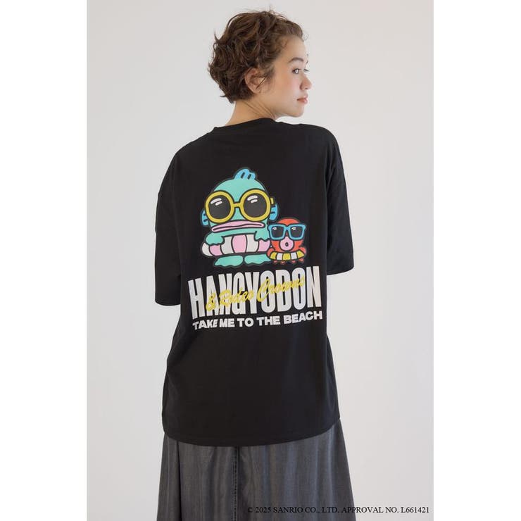 BLK | (サンリオキャラクターズ)ビーチハンギョドンTシャツ | RODEO CROWNS WIDE BOWL