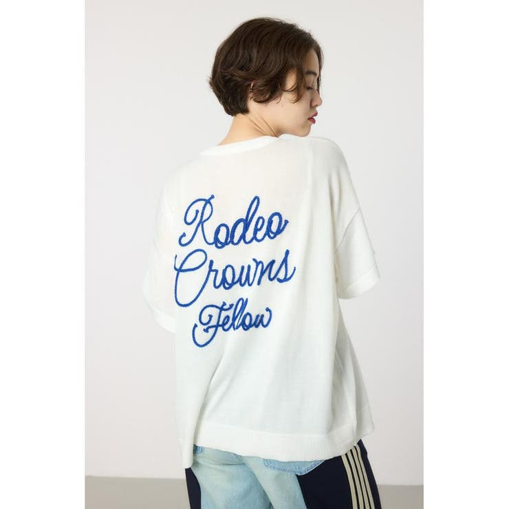 O/WHT1 | スクリプトロゴニットトップス | RODEO CROWNS WIDE BOWL