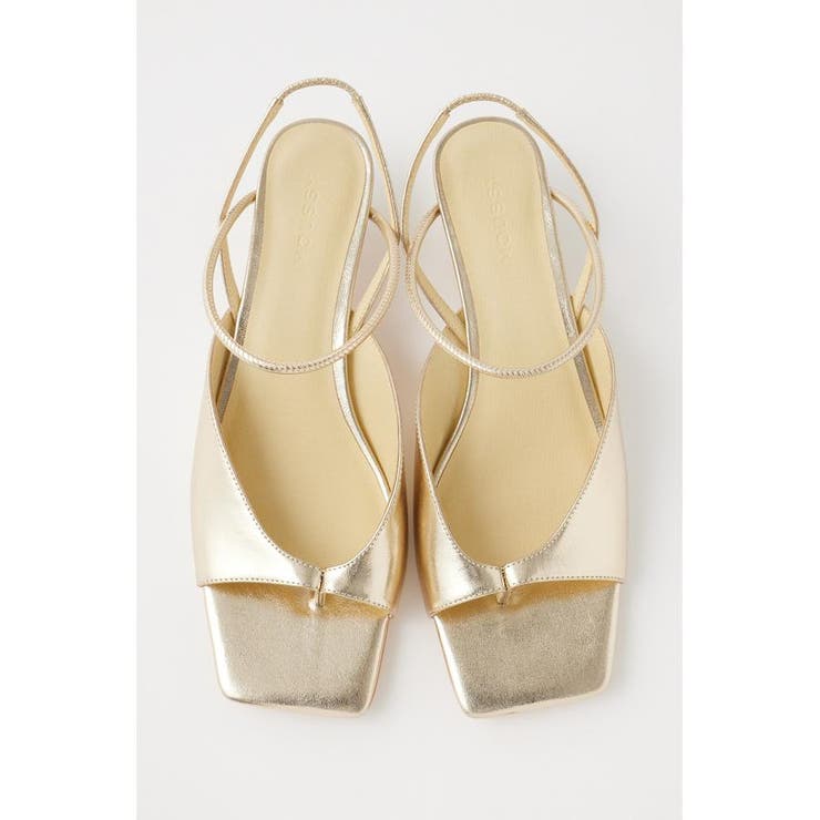 SQUARE TOE THONG サンダル | MOUSSY OUTLET | 詳細画像1 