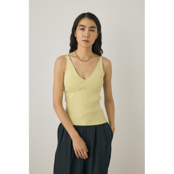 カップ付きニットキャミソール リサイクルポリエステル使用 | MOUSSY OUTLET | 詳細画像1 