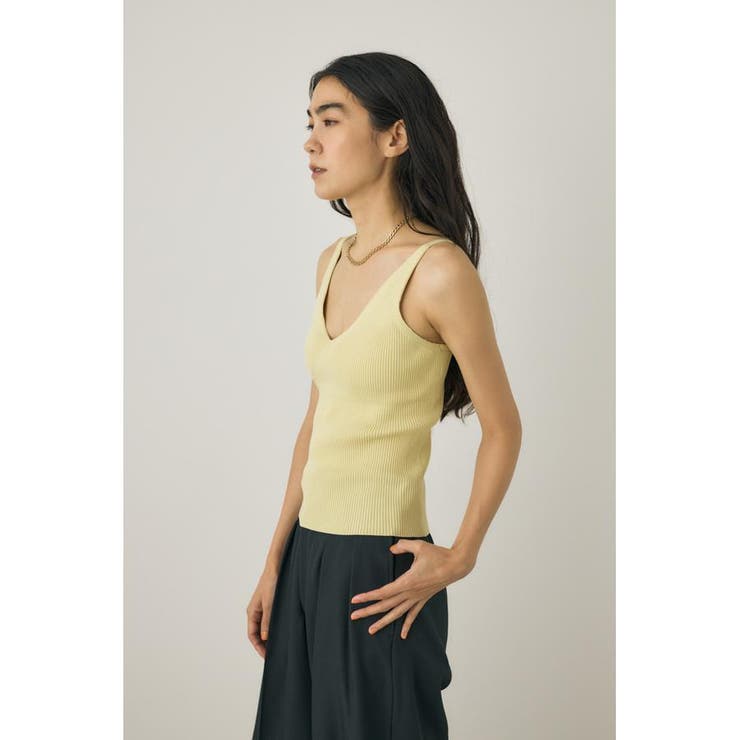 カップ付きニットキャミソール リサイクルポリエステル使用 | MOUSSY OUTLET | 詳細画像3 