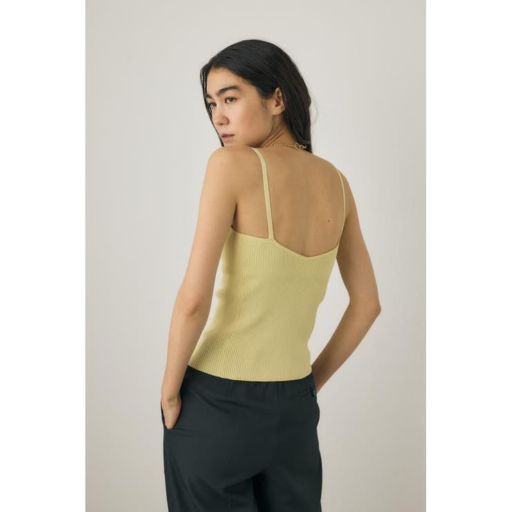 カップ付きニットキャミソール リサイクルポリエステル使用 | MOUSSY OUTLET | 詳細画像4 