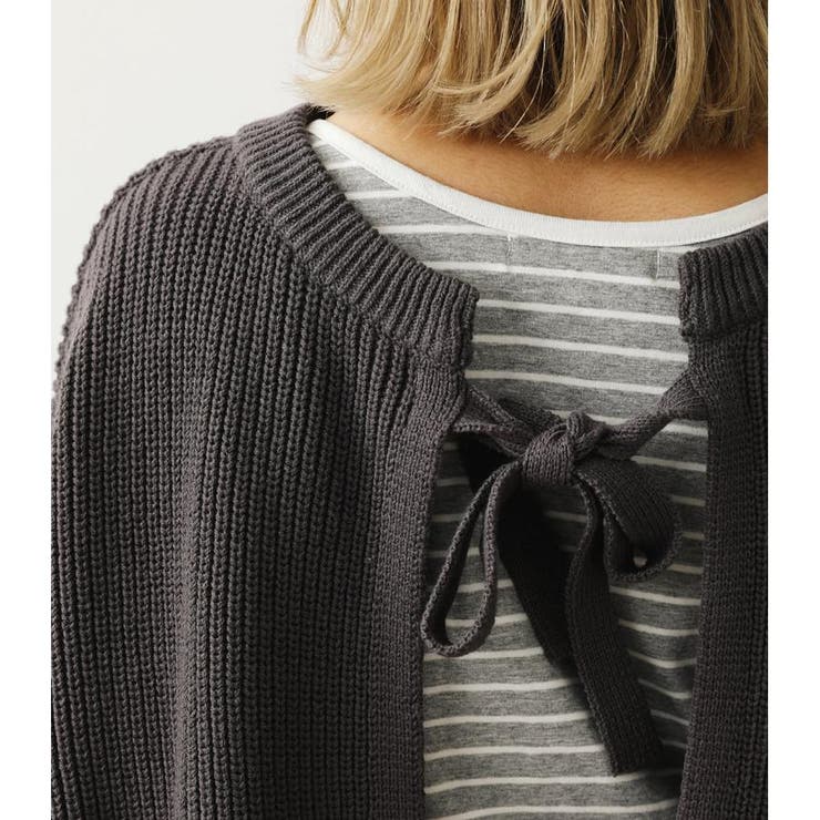 RODEO CROWNS - RODEOCROWNSロデオクラウンズ★バックリボンニット×インナーセット WEB限定)バックリボンニット&タンクトップセット[品番：BJLW0018334