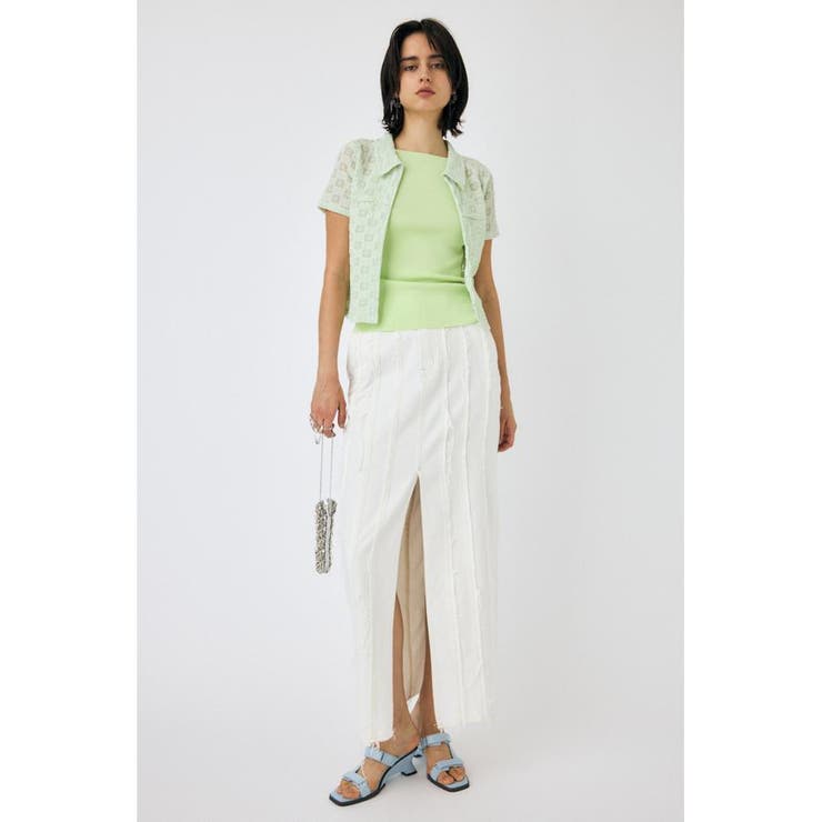 FRONT SLIT FRINGE スカート | MOUSSY OUTLET | 詳細画像11 