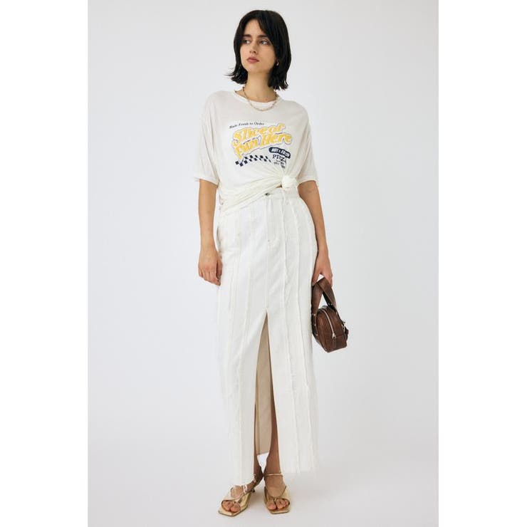 FRONT SLIT FRINGE スカート | MOUSSY OUTLET | 詳細画像12 