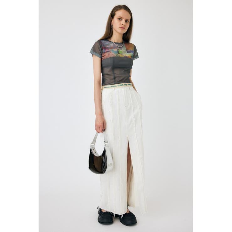 FRONT SLIT FRINGE スカート | MOUSSY OUTLET | 詳細画像2 