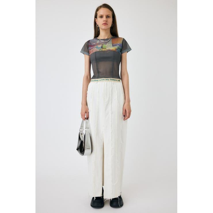 FRONT SLIT FRINGE スカート | MOUSSY OUTLET | 詳細画像3 