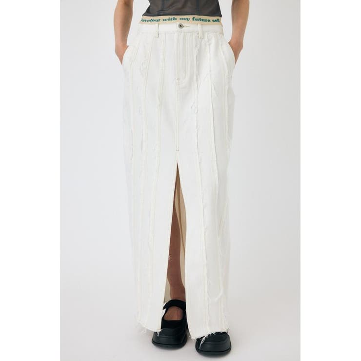 FRONT SLIT FRINGE スカート | MOUSSY OUTLET | 詳細画像4 