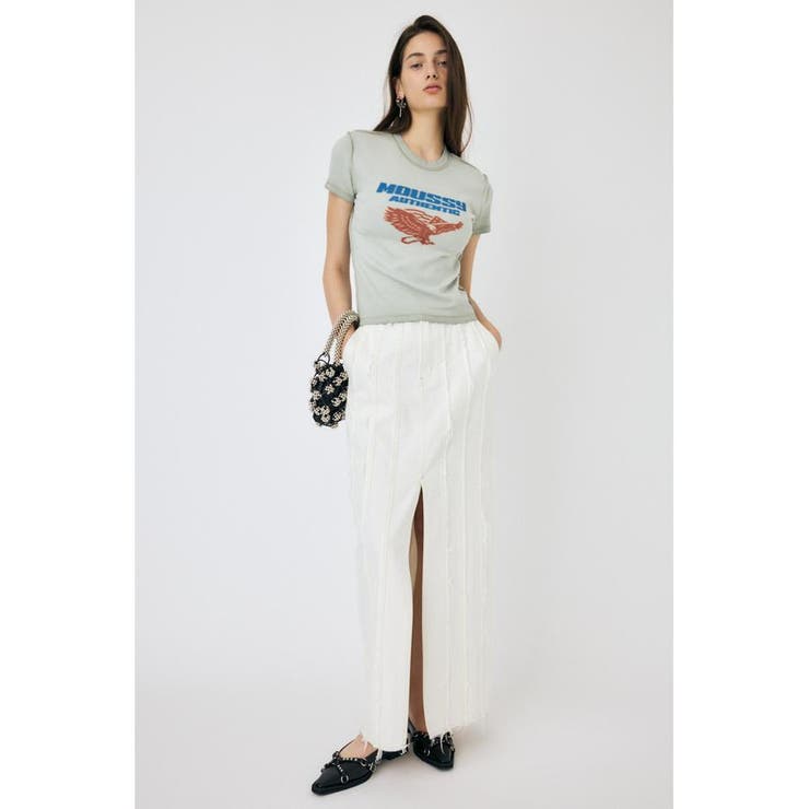 FRONT SLIT FRINGE スカート | MOUSSY OUTLET | 詳細画像8 