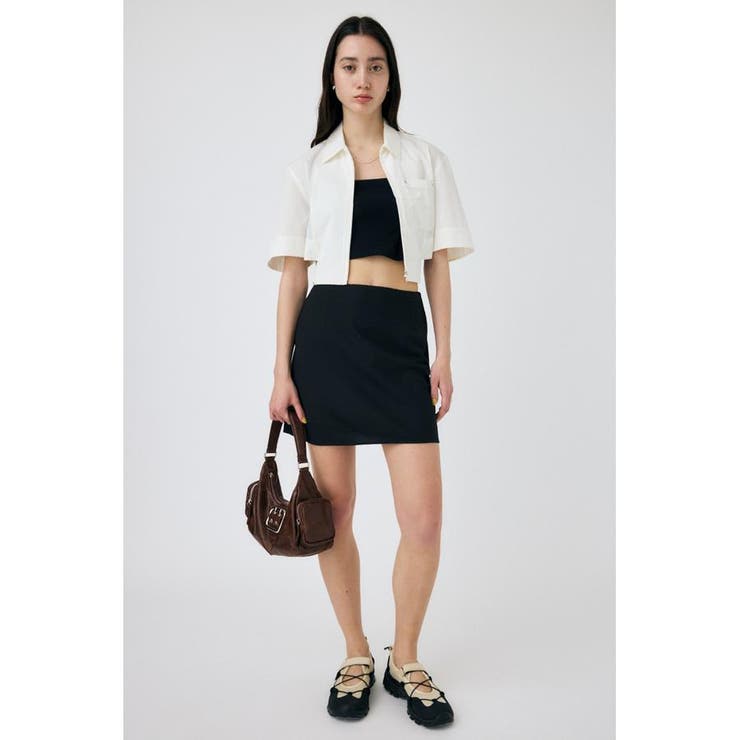 CROPPED BELTED シャツ | MOUSSY OUTLET | 詳細画像1 
