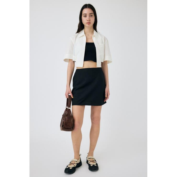 CROPPED BELTED シャツ | MOUSSY OUTLET | 詳細画像2 