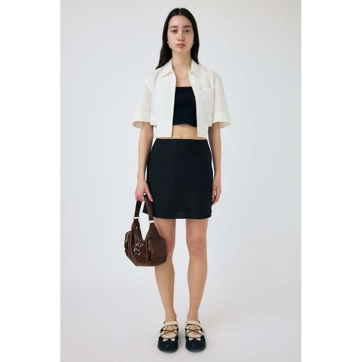 CROPPED BELTED シャツ | MOUSSY OUTLET | 詳細画像3 