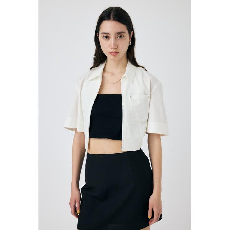 CROPPED BELTED シャツ | MOUSSY OUTLET | 詳細画像4 