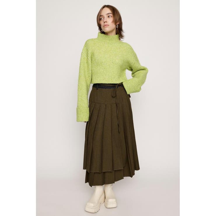 CUT OFF PLEATS ロングスカート | SLY OUTLET | 詳細画像8 