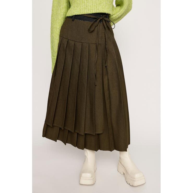 CUT OFF PLEATS ロングスカート | SLY OUTLET | 詳細画像9 