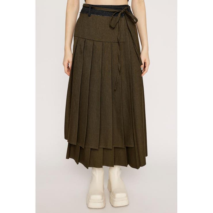 CUT OFF PLEATS ロングスカート | SLY OUTLET | 詳細画像10 