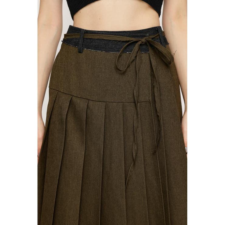 CUT OFF PLEATS ロングスカート | SLY OUTLET | 詳細画像13 