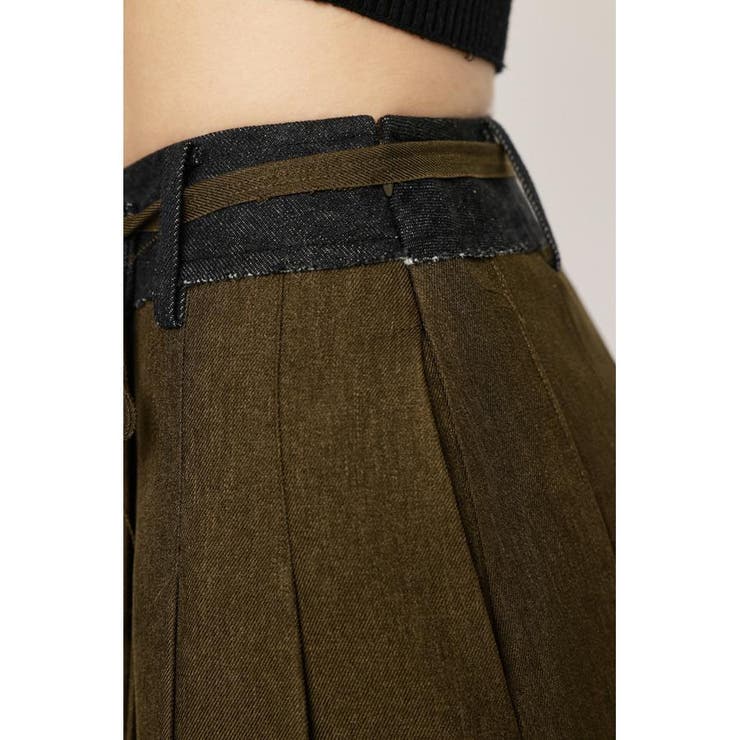 CUT OFF PLEATS ロングスカート | SLY OUTLET | 詳細画像15 