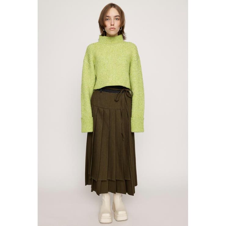 KHA | CUT OFF PLEATS ロングスカート | SLY OUTLET