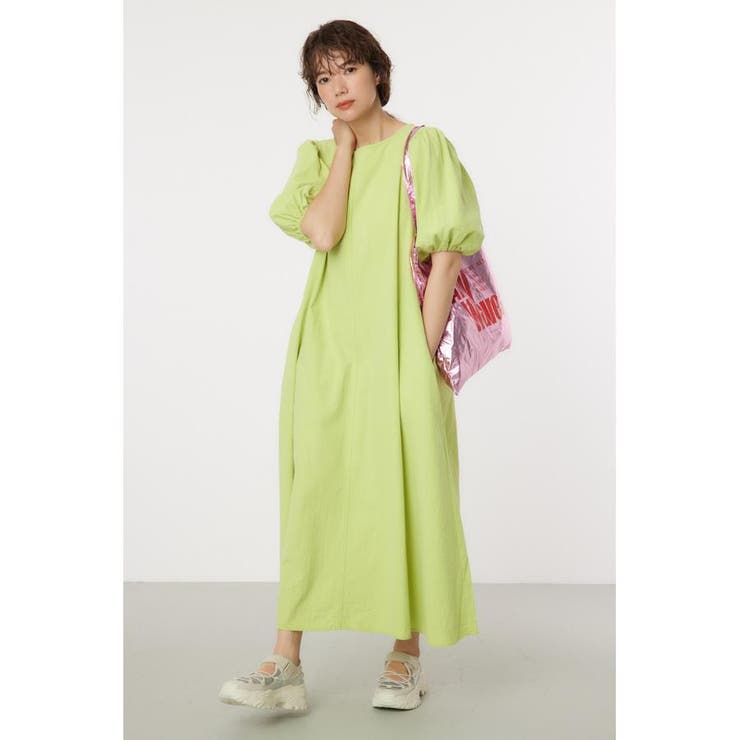 LIME | ボリュームスリーブワンピース | RODEO CROWNS WIDE BOWL