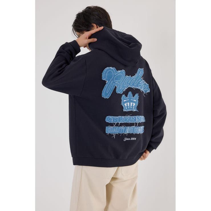 メンズロゴデニムパッチフーディー | RODEO CROWNS WIDE BOWL | 詳細画像7 