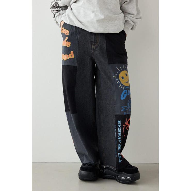 柄BLK5 | カスタムバギーパンツ | RODEO CROWNS WIDE BOWL