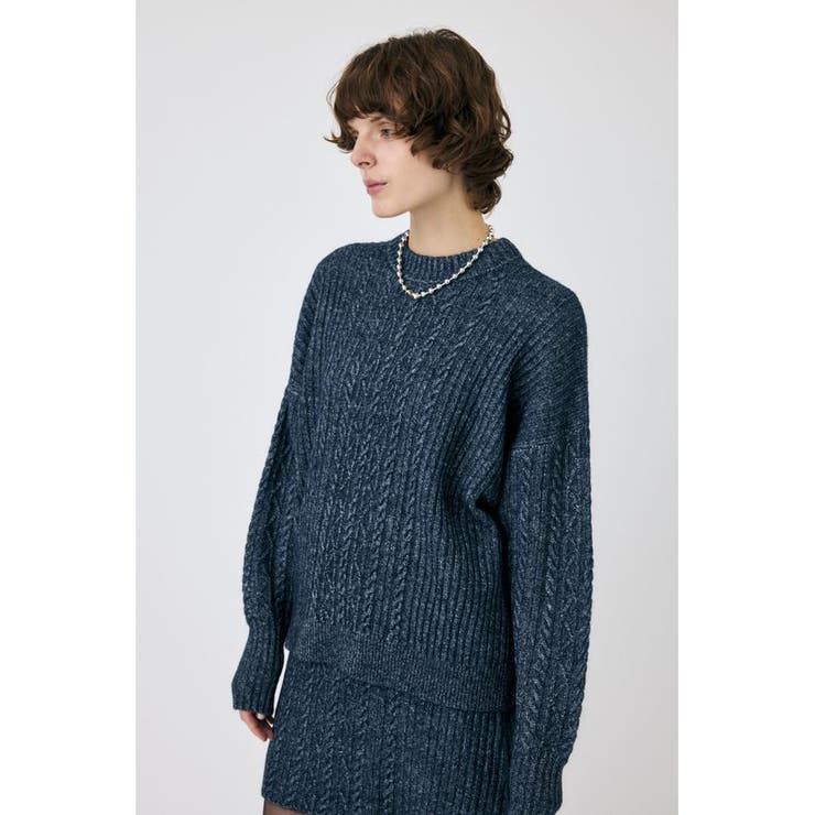 RIB CABLE ニットトップス | MOUSSY OUTLET | 詳細画像12 