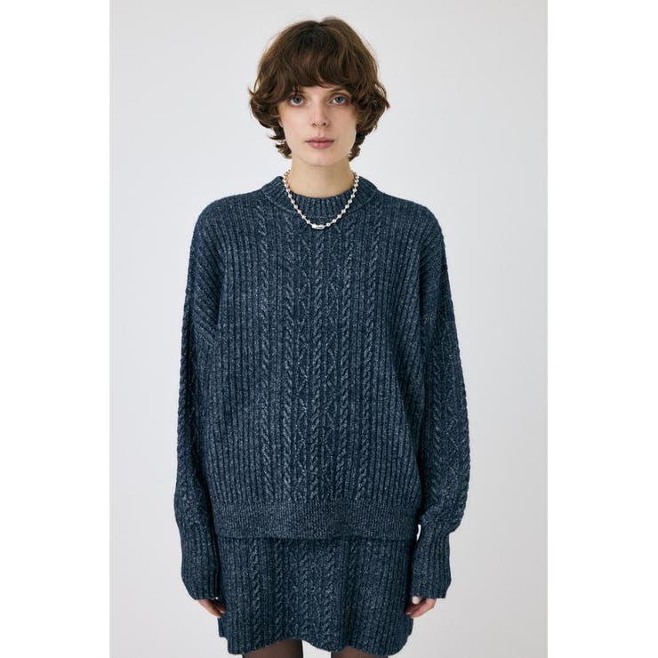 RIB CABLE ニットトップス | MOUSSY OUTLET | 詳細画像13 